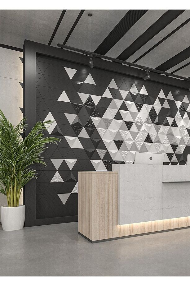 Nava 3 Boyutlu Dekoratif Duvar Paneli (-SİYAH-) (1M2)