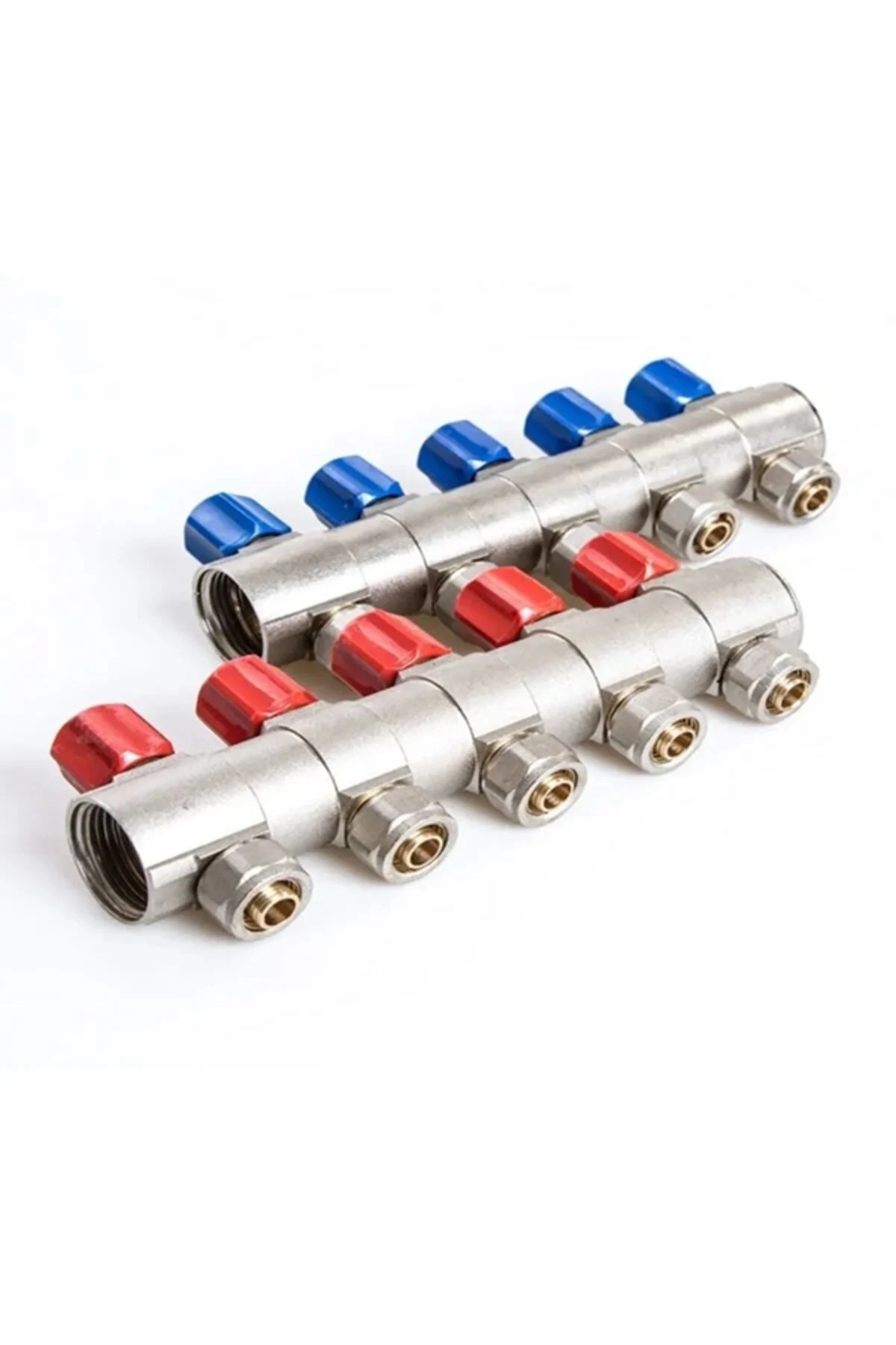 Kollektör 1'' Kendinden Vanalı 4 Ağızlı Takım ( 2 Adet)