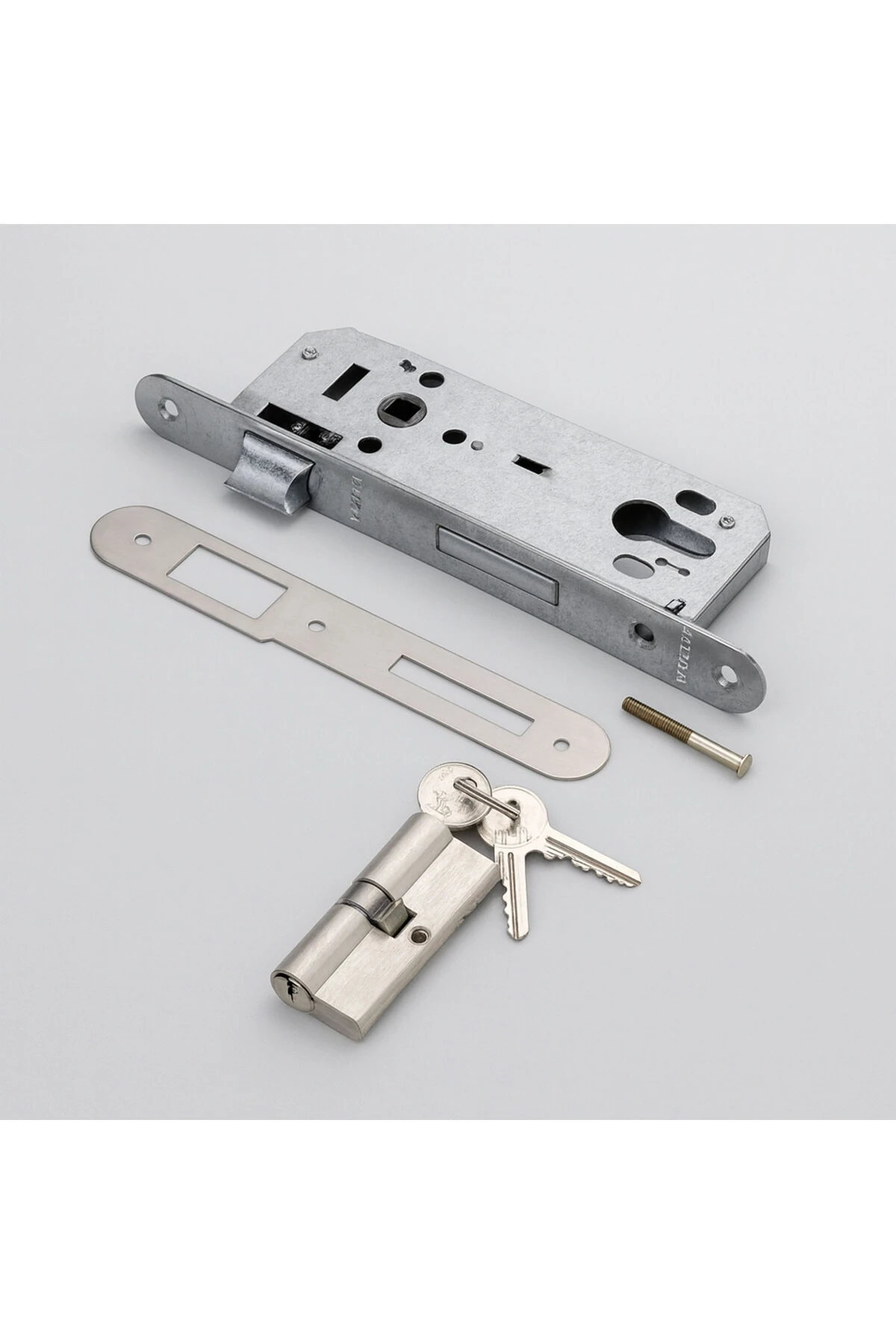 Yale Dış Kapı Kilidi Oda Kapısı Barelli Silindirli 40x23 mm 3 Anahtarlı Dayanıklı Oval Gömme Kilit