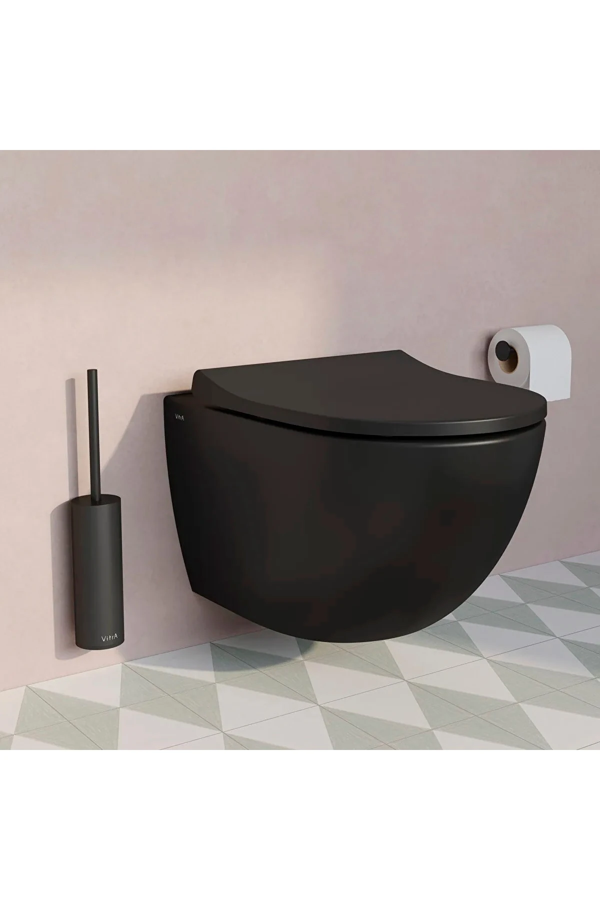 Asma Klozet, Sento Rim-Ex, Mat Siyah, 7748B083-0101