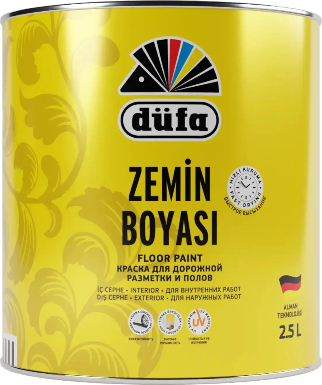 Zemin Boyası 1023 Krom Sarı 2.5 l