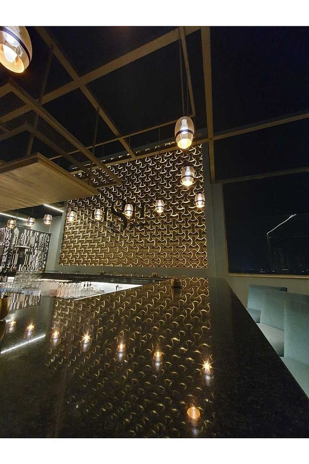 3 Boyutlu Dekoratif Duvar Paneli Altın (1M2)