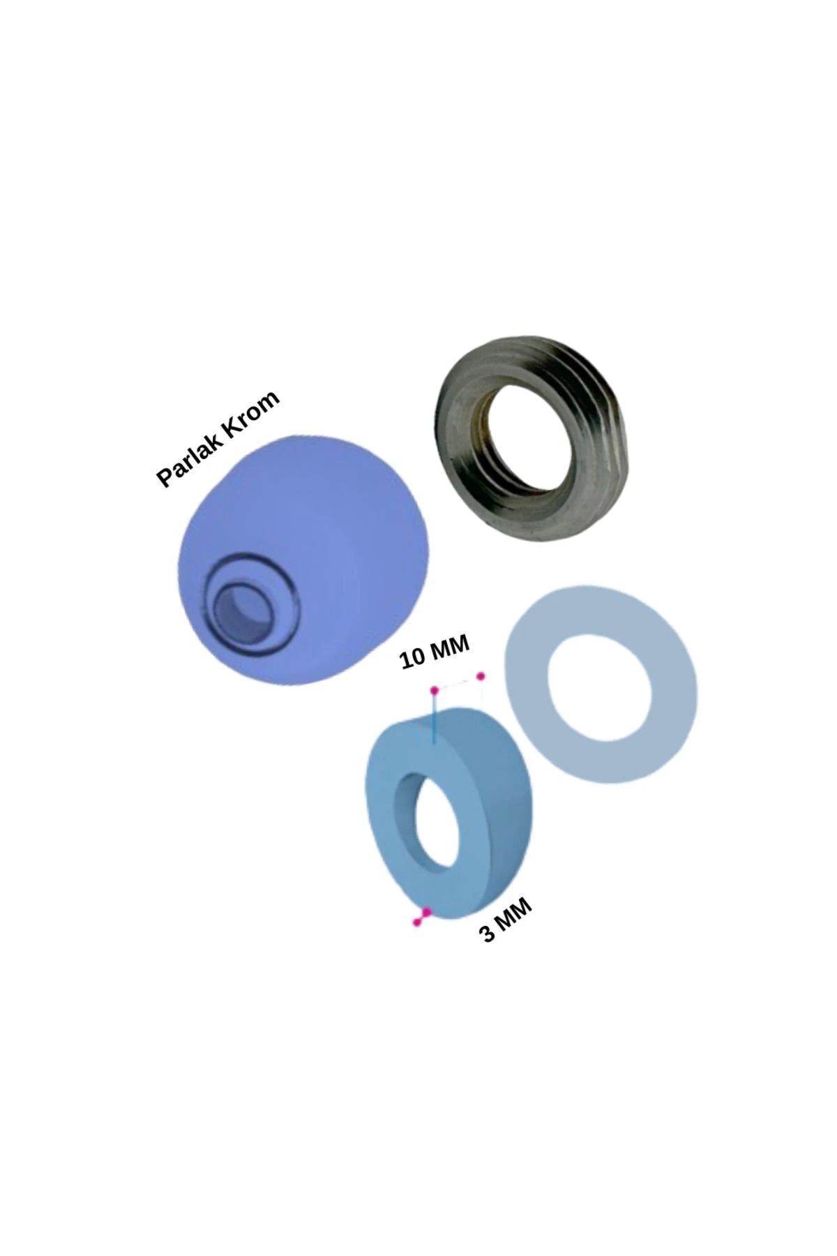 311463YP1TE -TaharetUcu FıskiyeAyarlı Krom (TK17°)