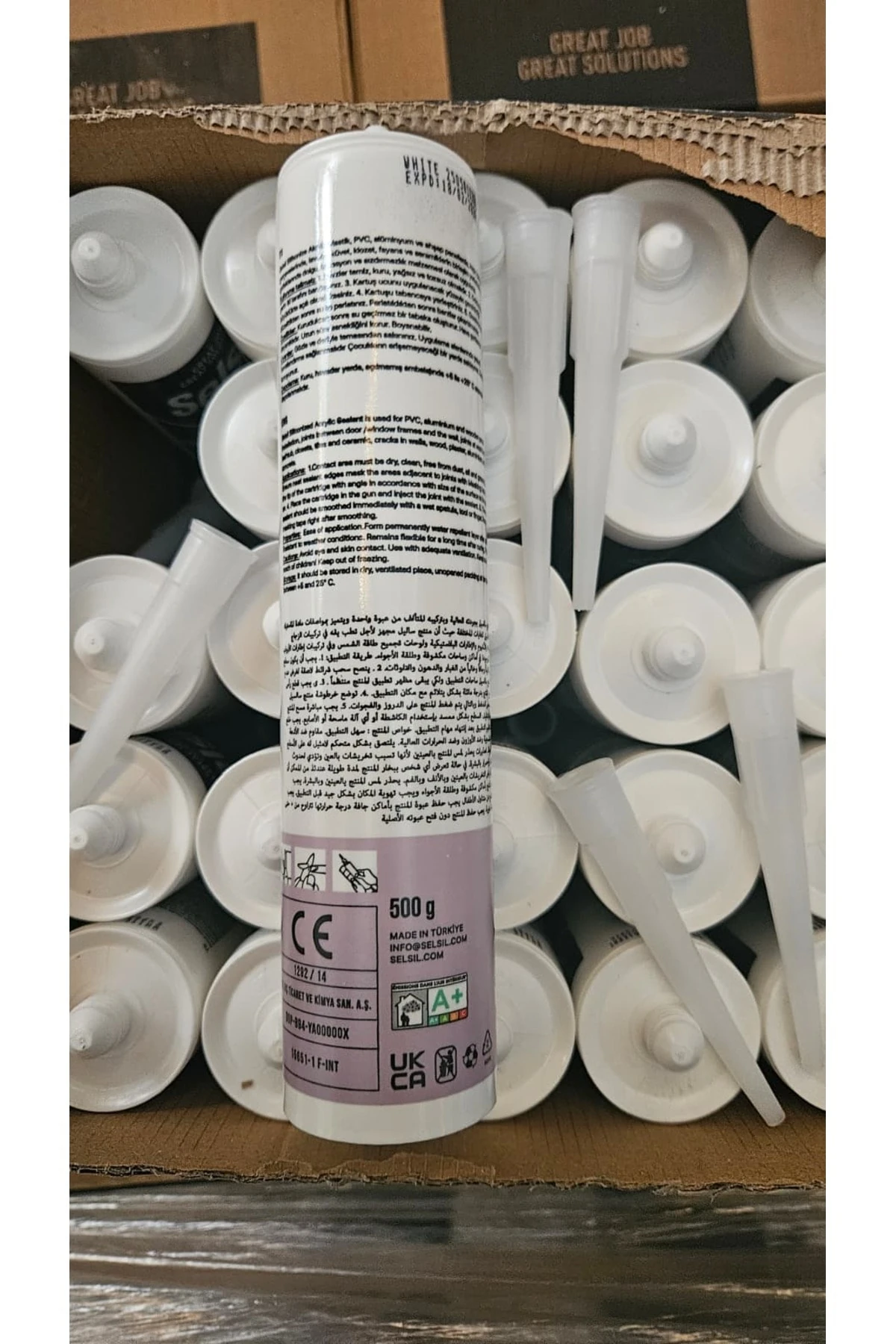 Silikonize Mastik Beyaz 25 Adet