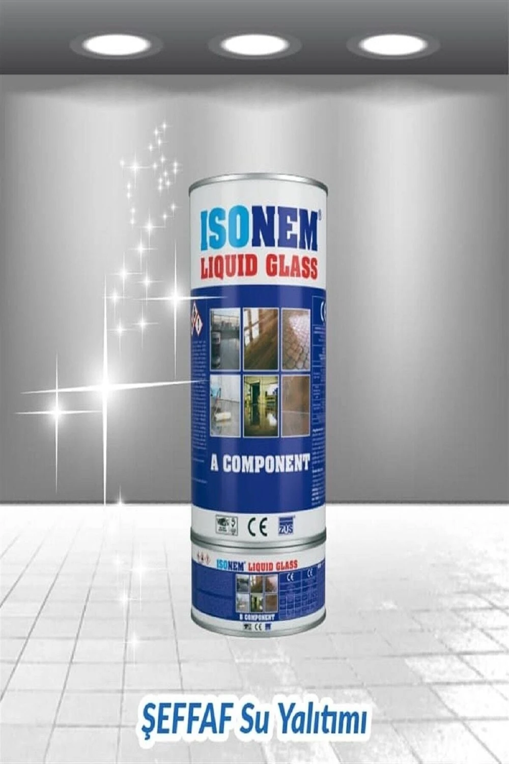 Isonem Liquid Glass (Sıvı Cam) Şeffaf Zemin Su Yalıtımı 2kg
