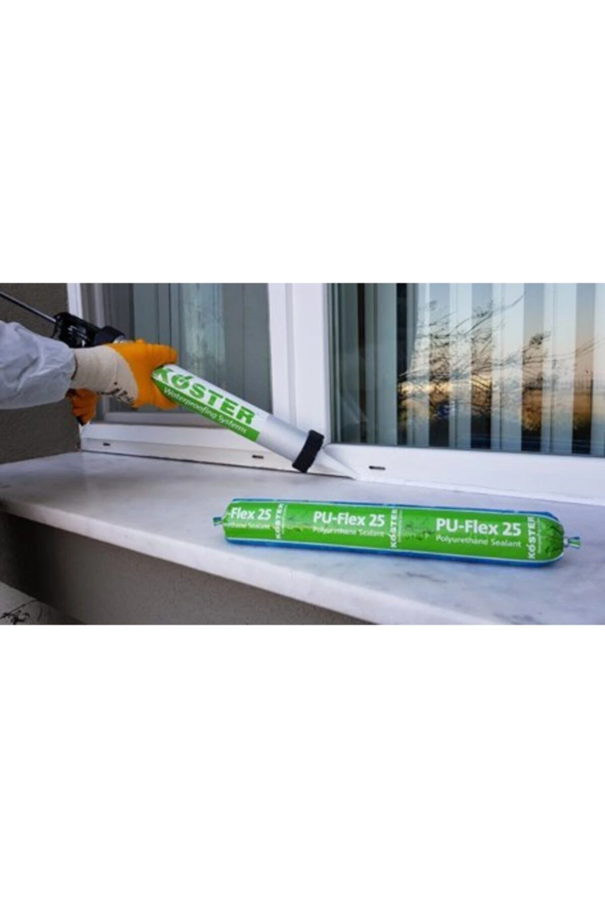 Pu-flex 25 Poliüretan Esaslı, Tek Bileşenli Mastik 600 ml Sosis Beyaz