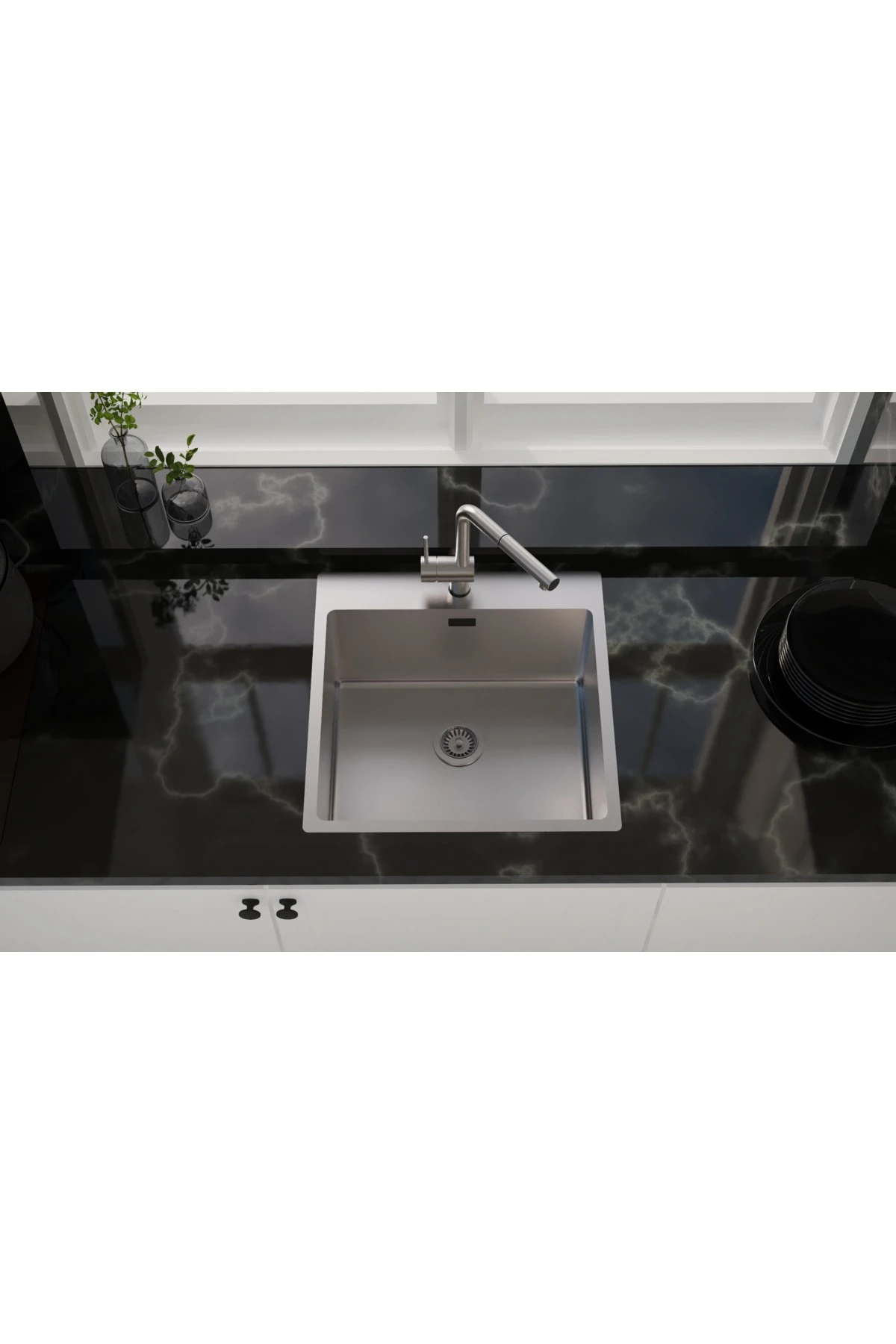 Paslanmaz Çelik Eviye ( 382) 5 Yıl Garantili. Yedek Parça Garantili.