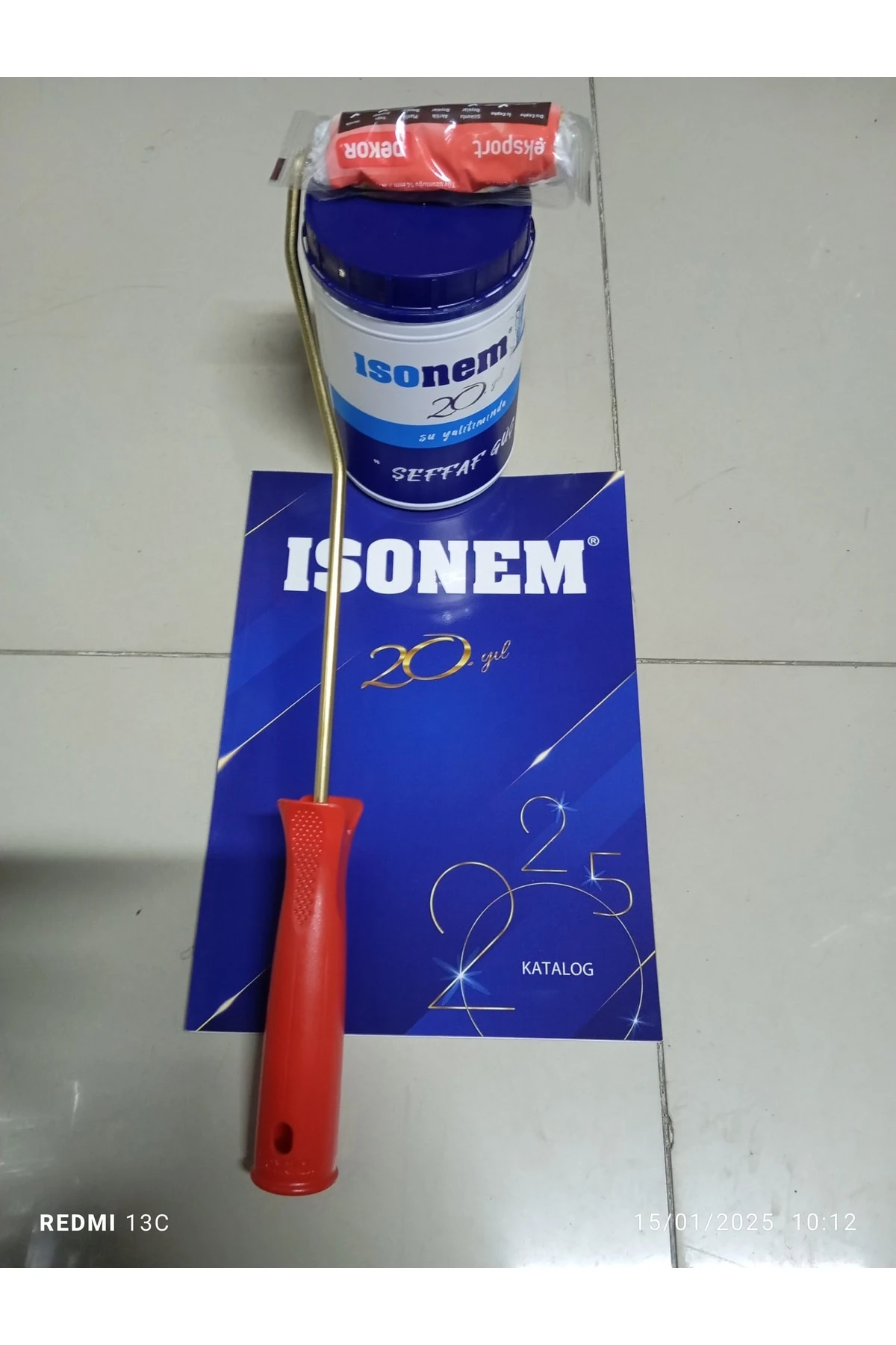 L ŞEFFAF GÜÇ 1 ADT+( 1)ADT DEKOR PARMAK RULO 10 CM