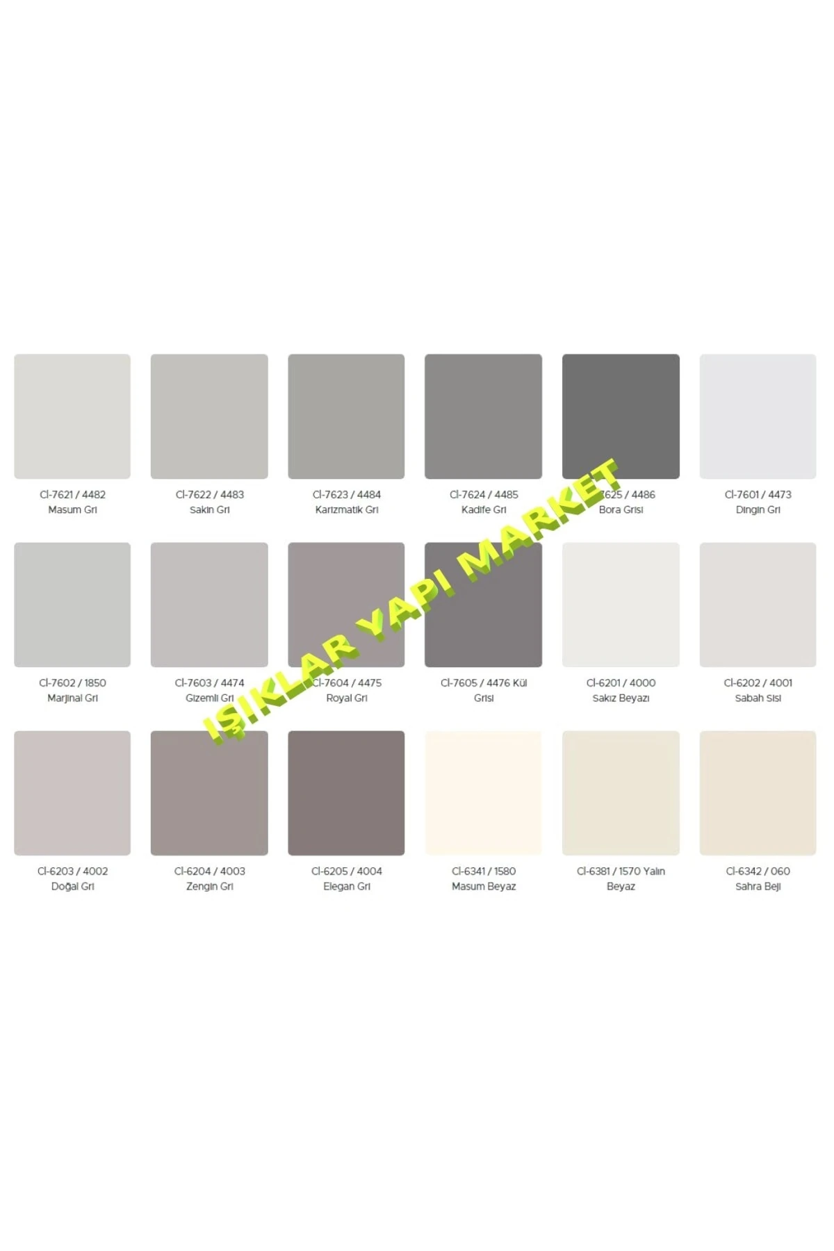 -elegans-küf Önleyici-tam Silinebilir-anti Bakteriyel-iç Cephe Duvar Boyası-ci-6203-doğal Gri