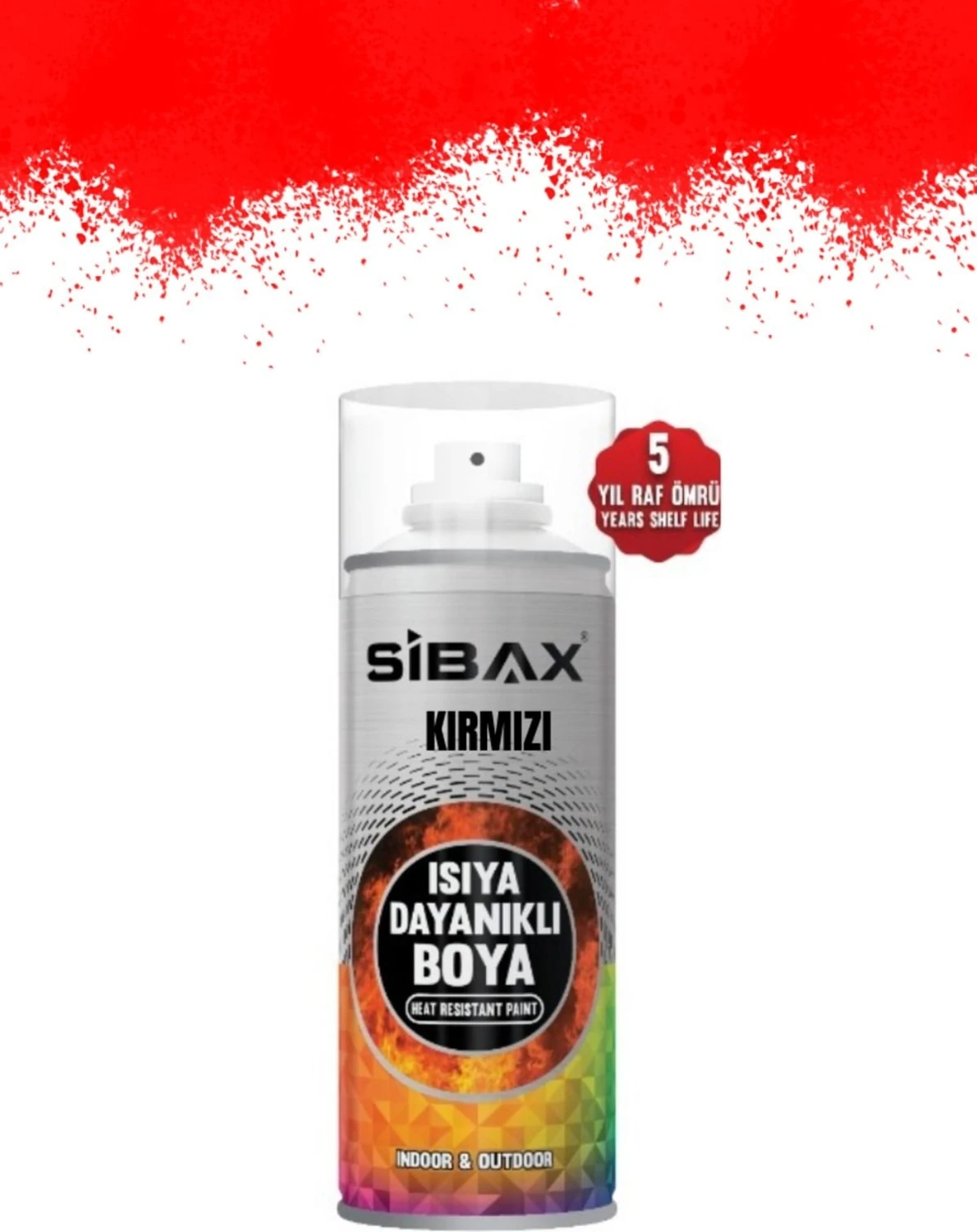 Isıya Dayanıklı Sprey Boya Kırmızı 400 ml (300°C-650°C)
