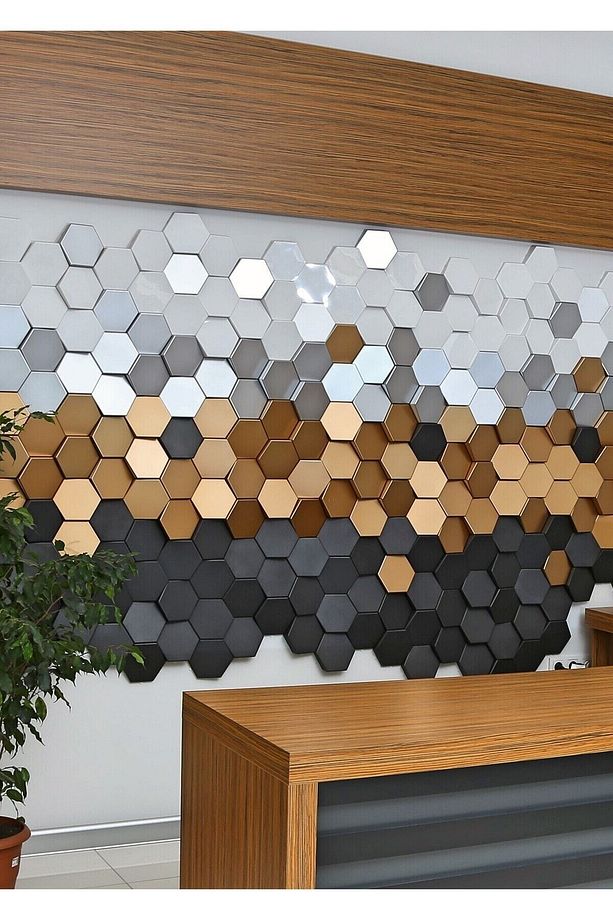 Norm 3 Boyutlu Dekoratif Duvar Paneli (-SİYAH-) (1M2)