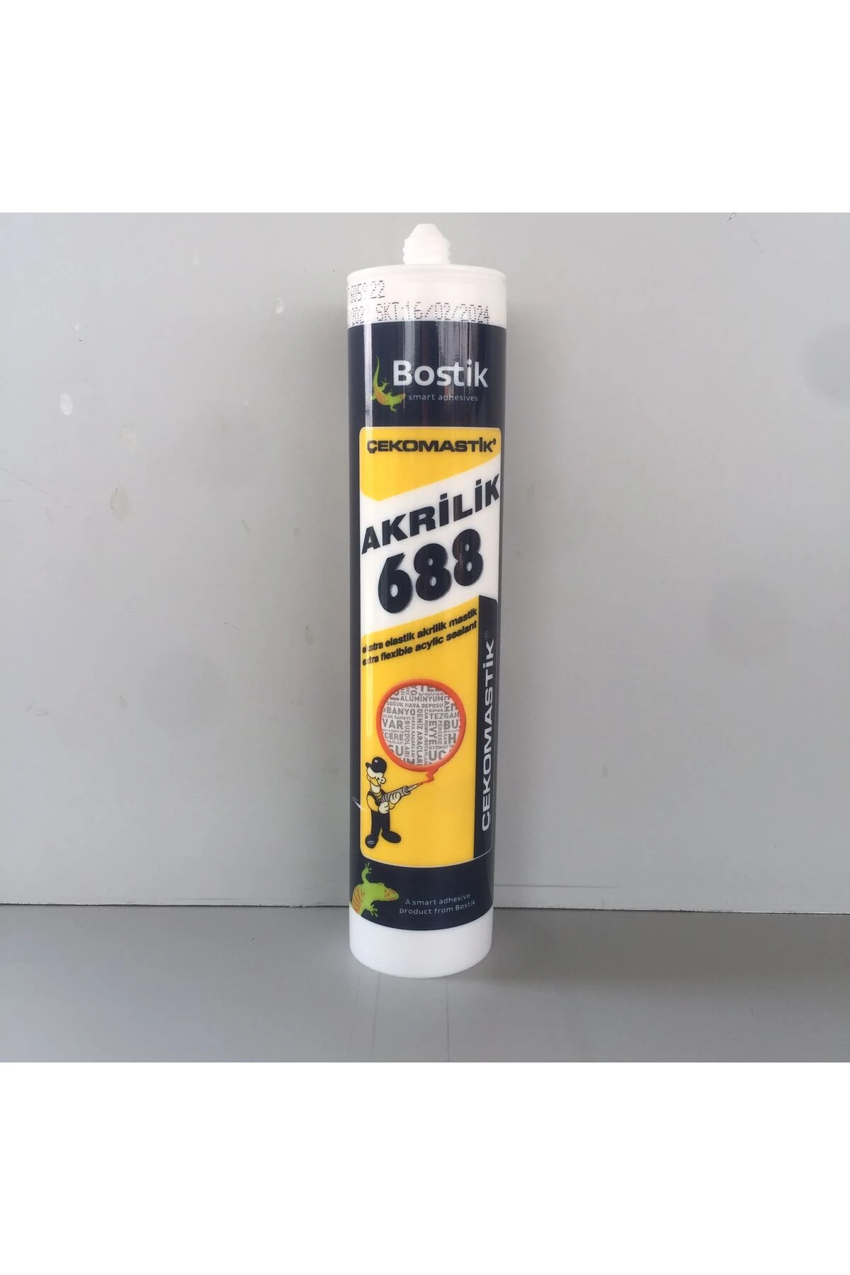 688 Çekomastik Extra Elastik Akrilik Mastik Antrasit Gri 310 ml.