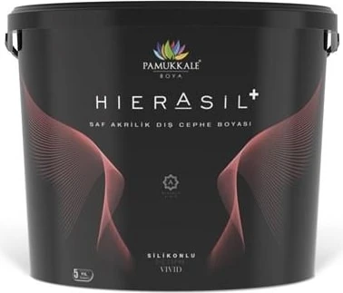 Hierasil+ Ipek Mat Silikonlu Dış Cephe Boyası 15 Lt Orjinal Siyah