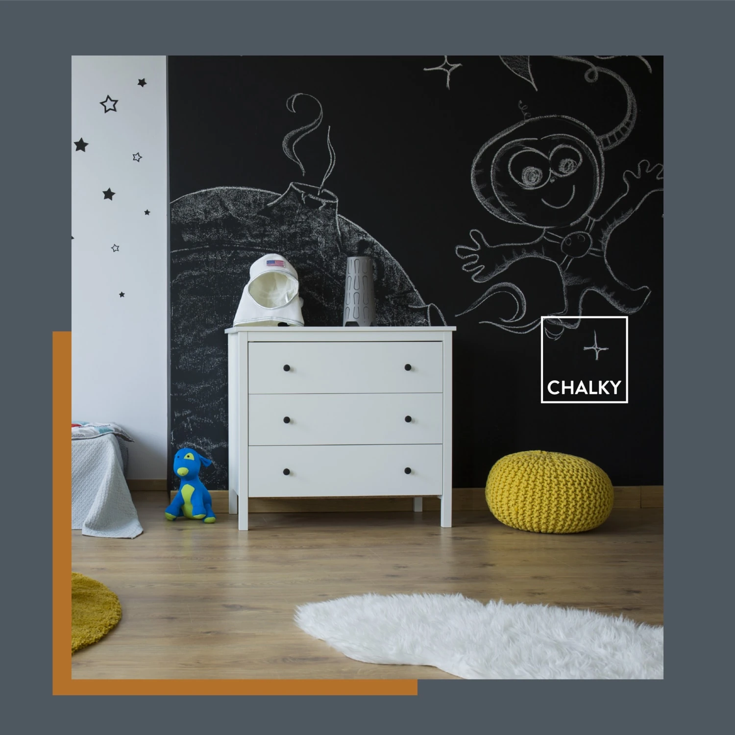 Chalky Kara Tahta Boyası 0,60 Lt