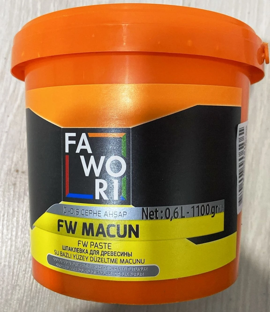 İç Dış Cephe Ahşap Su Bazlı Macun 1,1 Kg