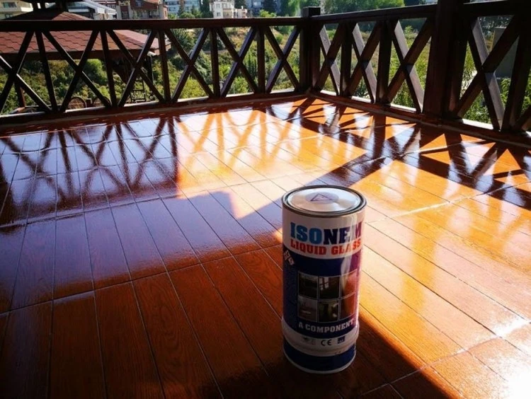 Isonem Liquid Glass 4 kg Sıvı Cam Şeffaf Su Yalıtımı ve Zemin Kaplama