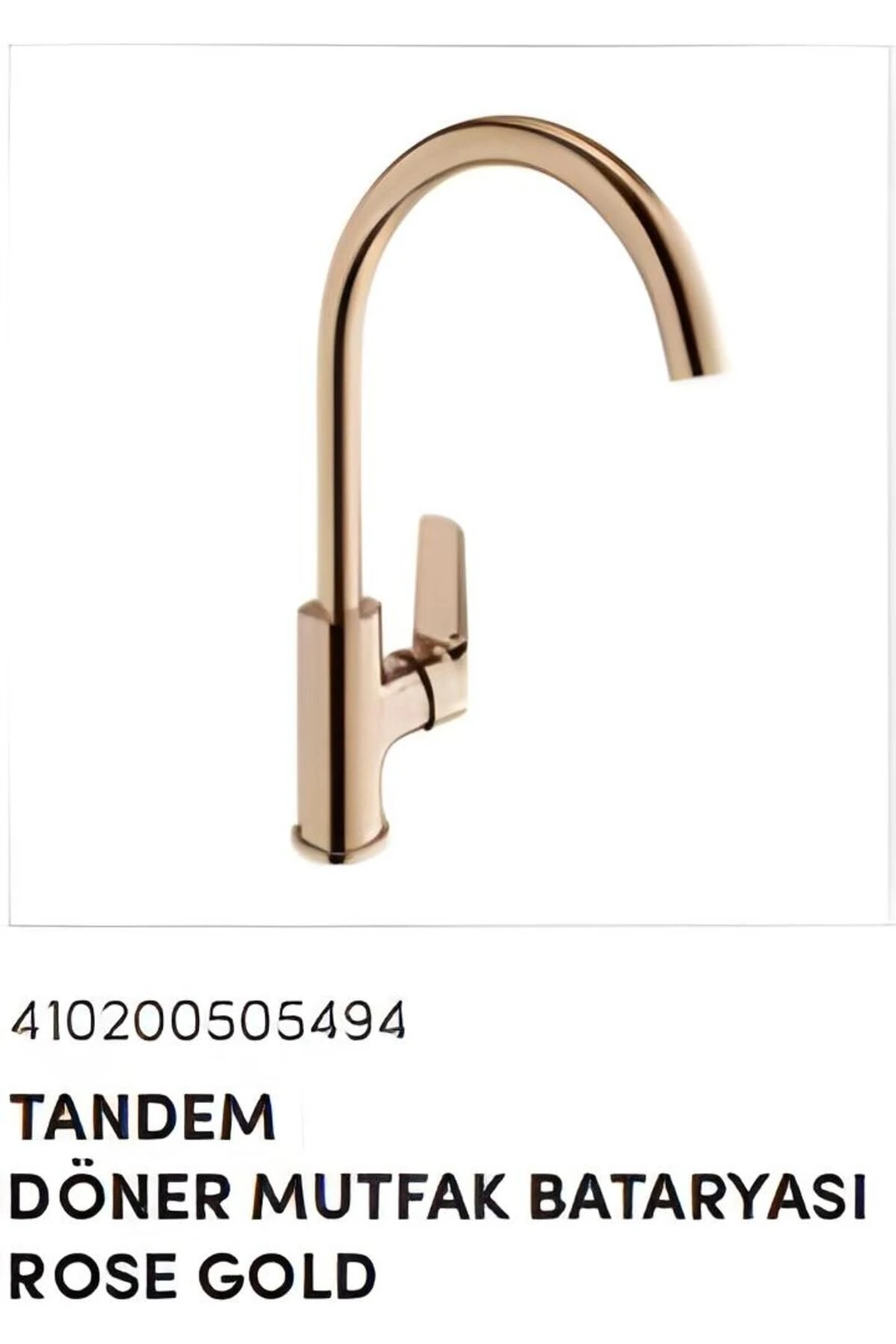 TANDEM DÖNER BORULU LAVABO BATARYASI ROSE GOLD(BRONZ)