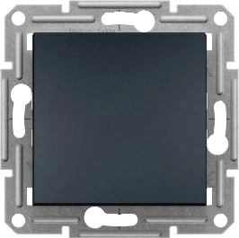 1 Kutuplu Buton Vidasız Terminaller Çerçevesiz Antrasit