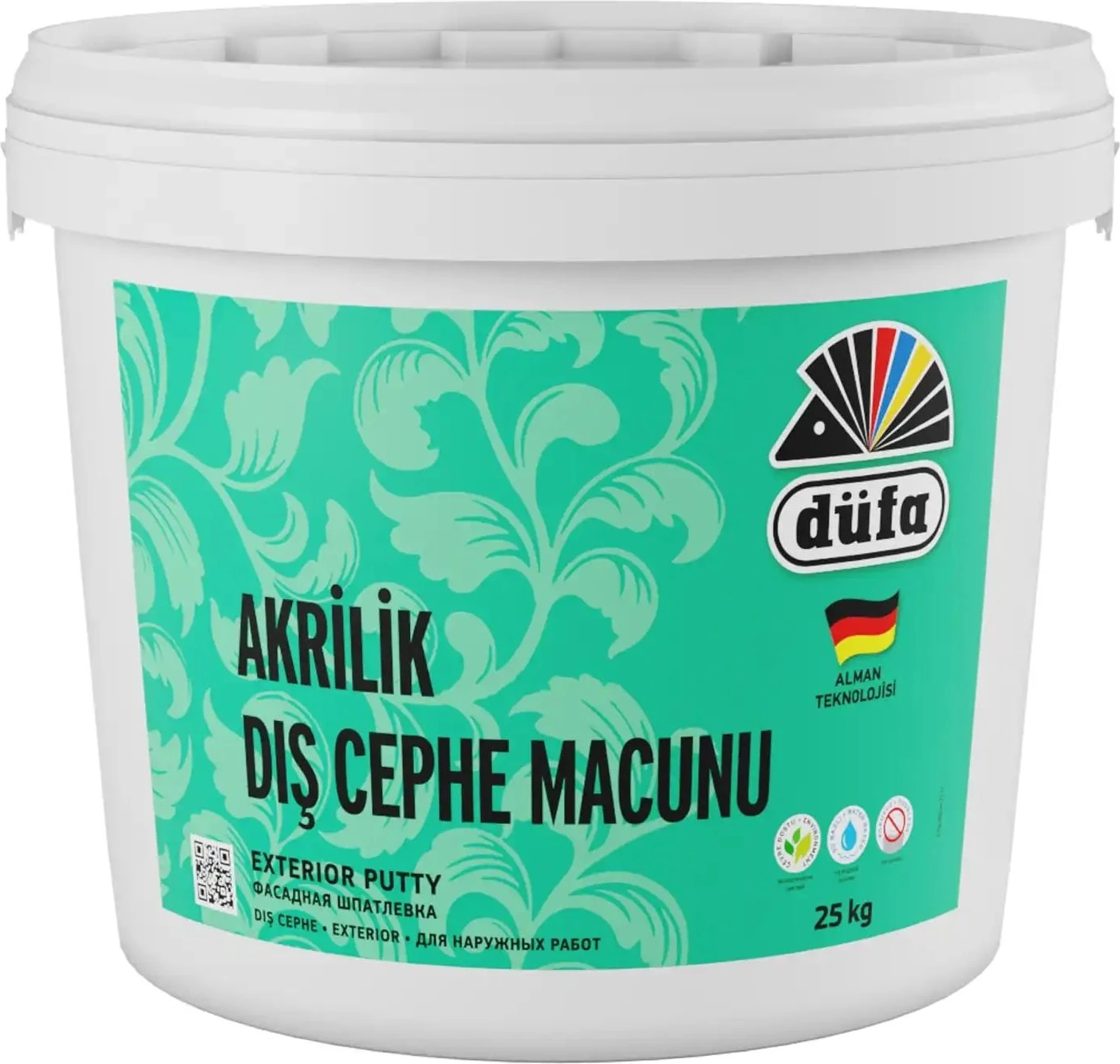 Akrilik Dış Cephe Macun 25 l Beyaz