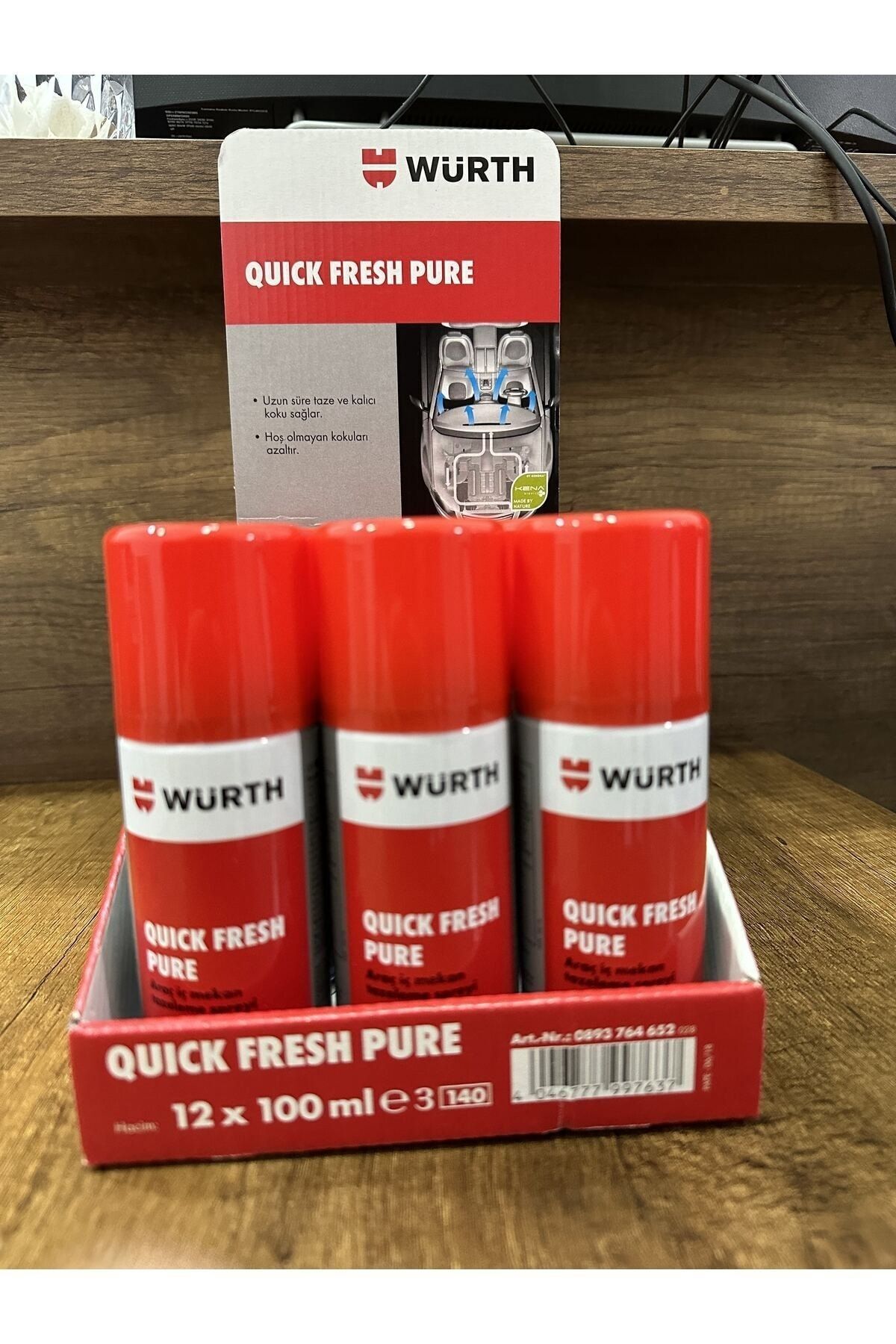 Araç İçi Koku Tazeleme Spreyi (Quick Fresh Pure) 100ml