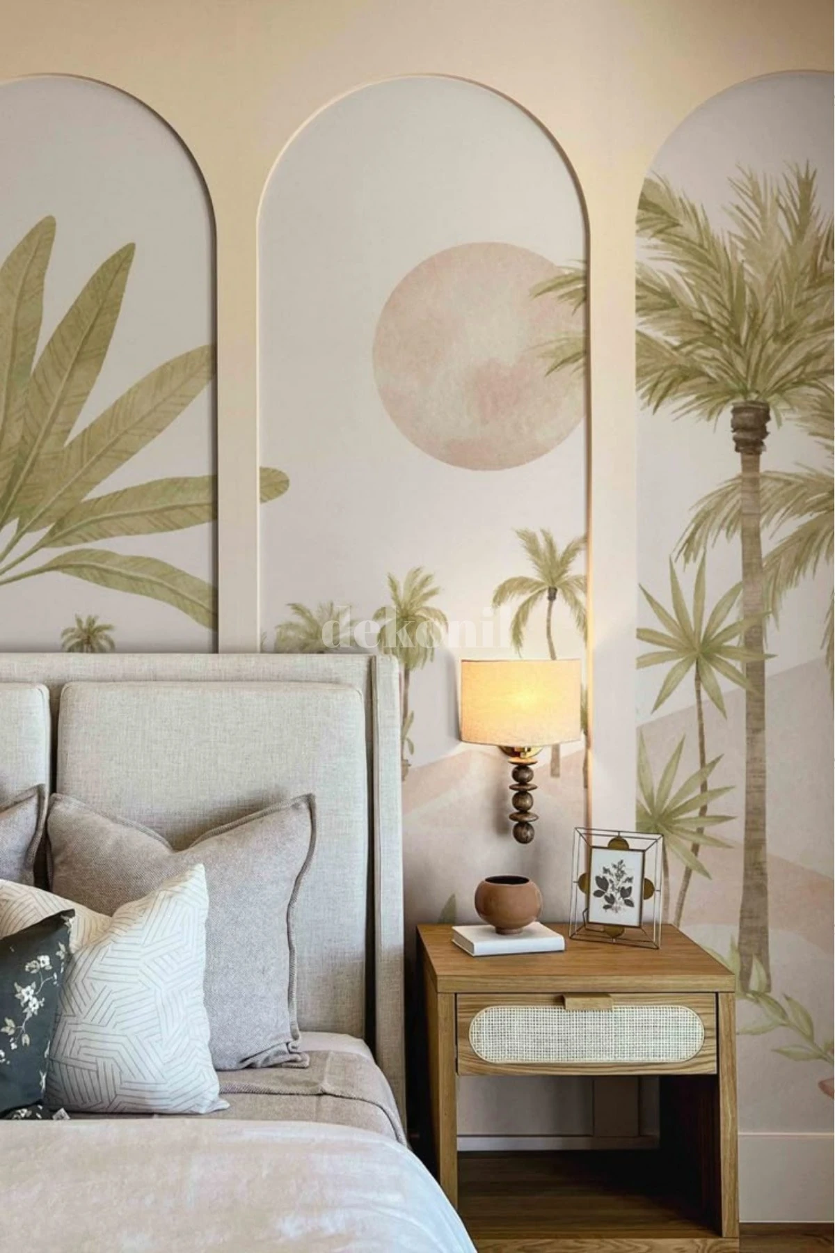 Pinterest Boyanabilir Yarım Oval MDF Kemer Duvar Paneli 54*300 cm (2 Adet)