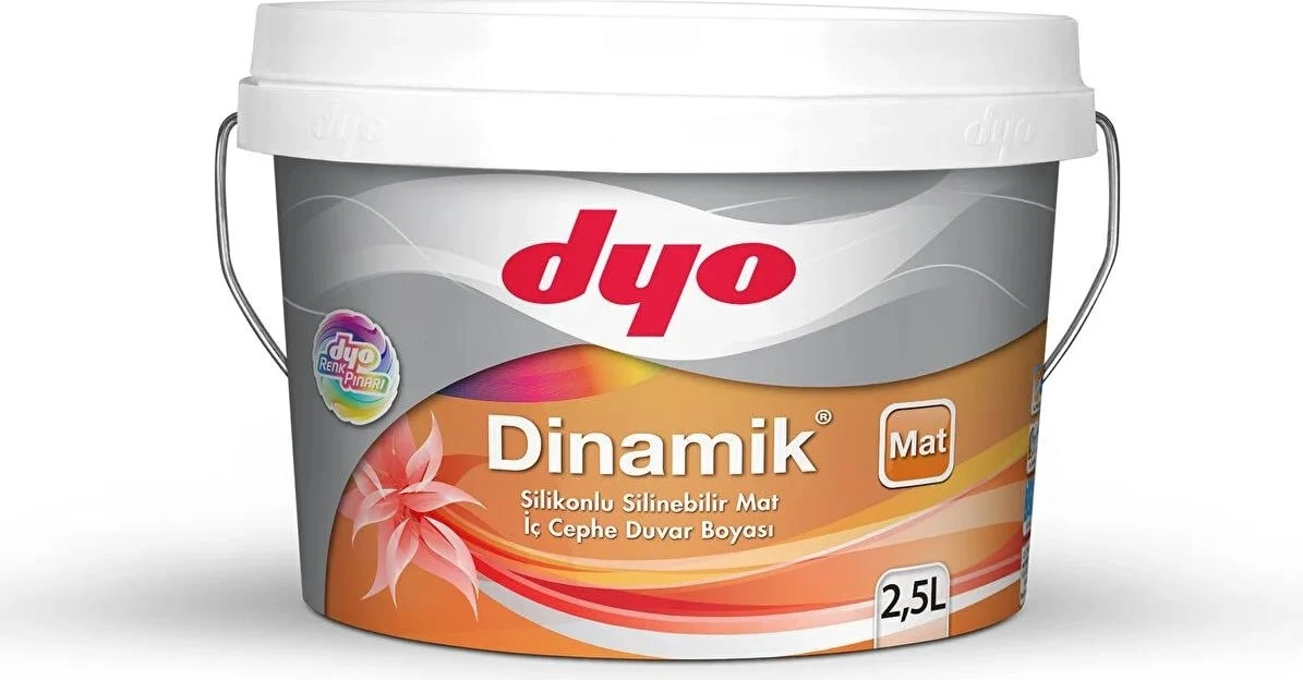 2,5lt Dinamik Mat Silikonlu Silinebilir Iç Cephe Duvar Boyası (6260)
