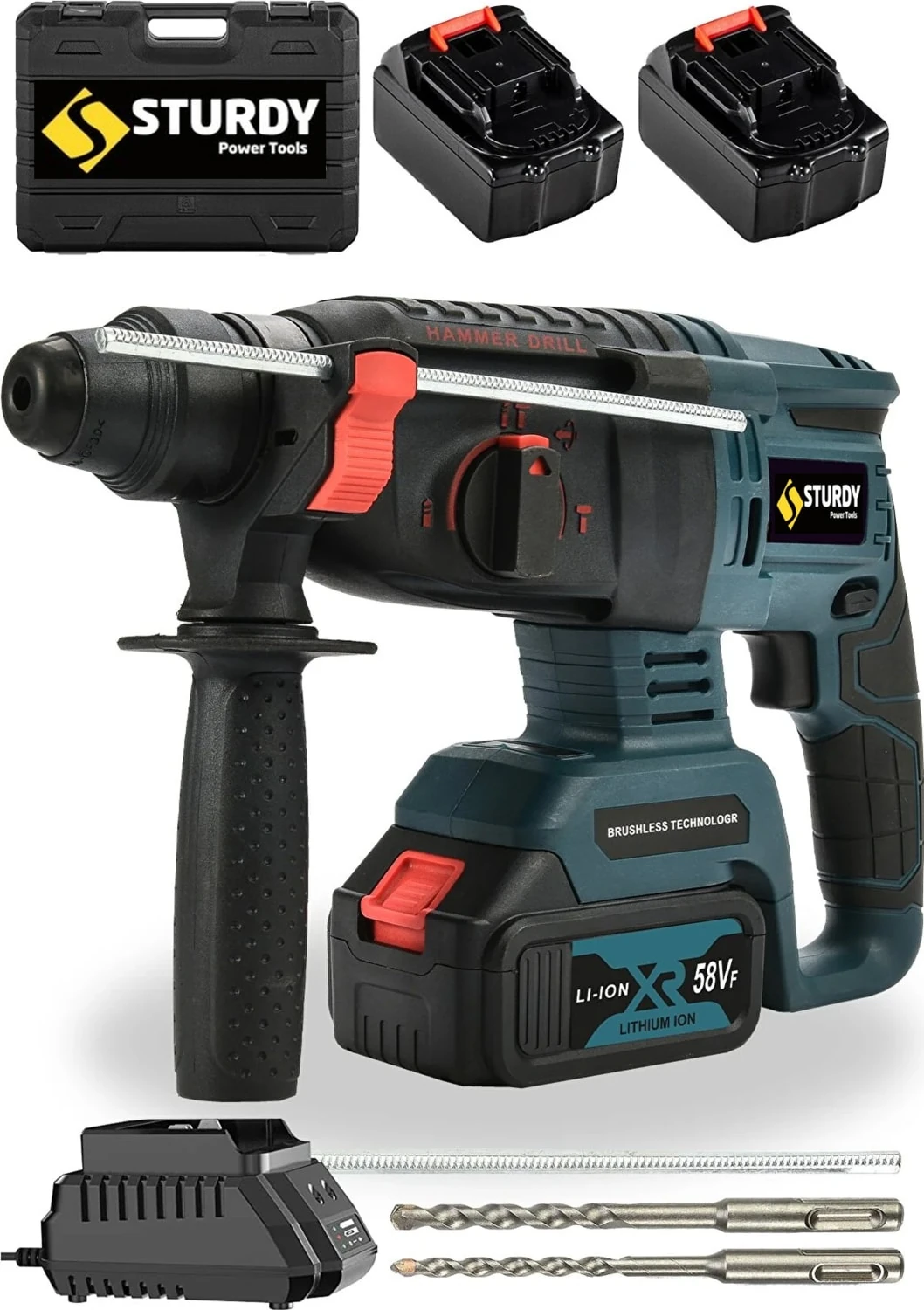 Bakır Sargılı Kömürsüz Motor Darbeli Çift Akülü Şarjlı Kırıcı Delici 2-26 mm Hilti 002