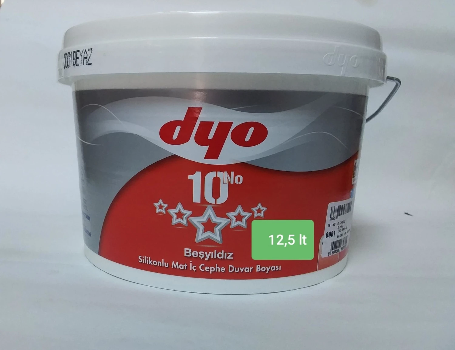 Beşyıldız Silikonlu Mat 20 kg Beyaz 0001
