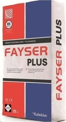 Seramik Yapıştırma Harcı 25 kg Fayser Plus Gri