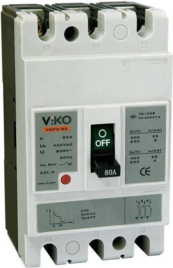 Kompakt Şalter 3X100 Amper 25KA-VMF1-100-SN2