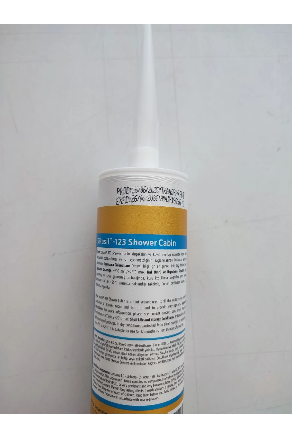 duşakabin silikonu sil 123 antibakteriyel