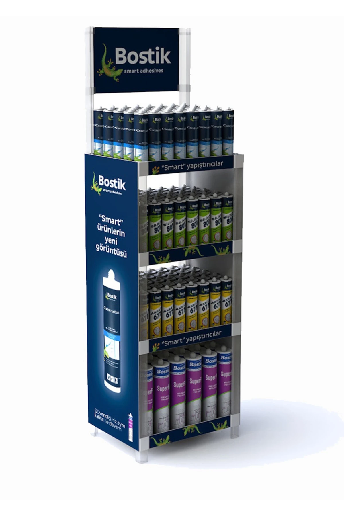 Bostik Nötr Silikon 25 Adet Siyah Şeffaf Beyaz Antrasit, Siyah