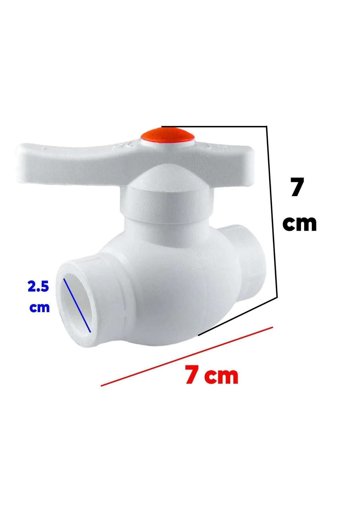 Küresel Pprc Ekonomik Plastik 25'lik Pvc Su Vanası Musluk Dişsiz Aç Kapa Boru Kaynak Makine Bağlantı