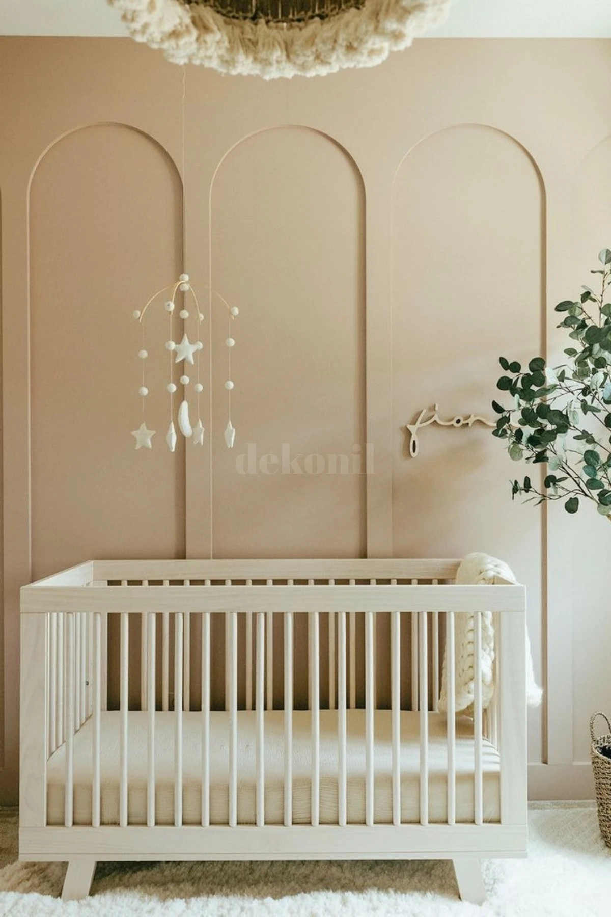 Pinterest Boyanabilir Yarım Oval MDF Kemer Duvar Paneli 54*300 cm (3 Adet)