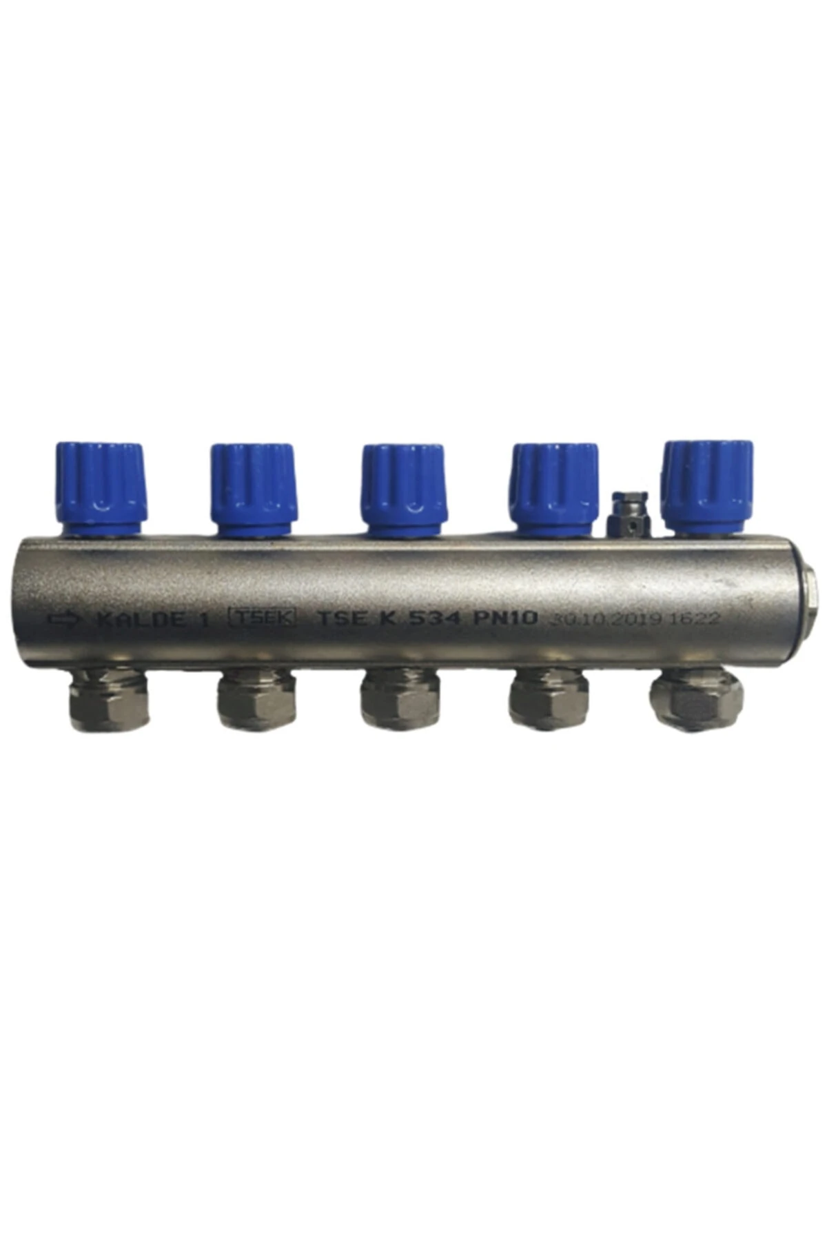 5'li Kendinden Vanalı Kollektör Mavi (ağır Tip)