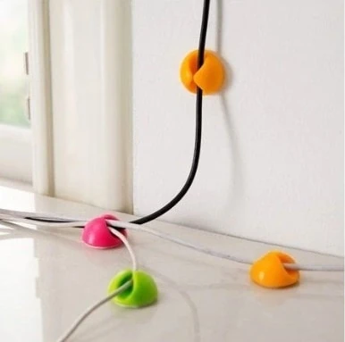 Siyah Beyaz Kablo Sabitleme Klipsi 10 Lu (5263)