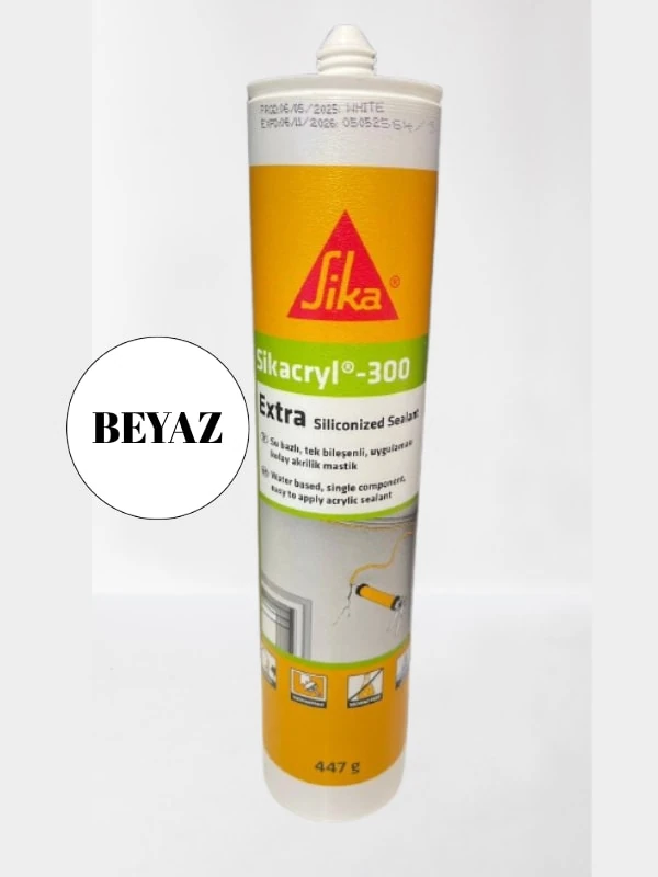 Silikonize Mastik Beyaz