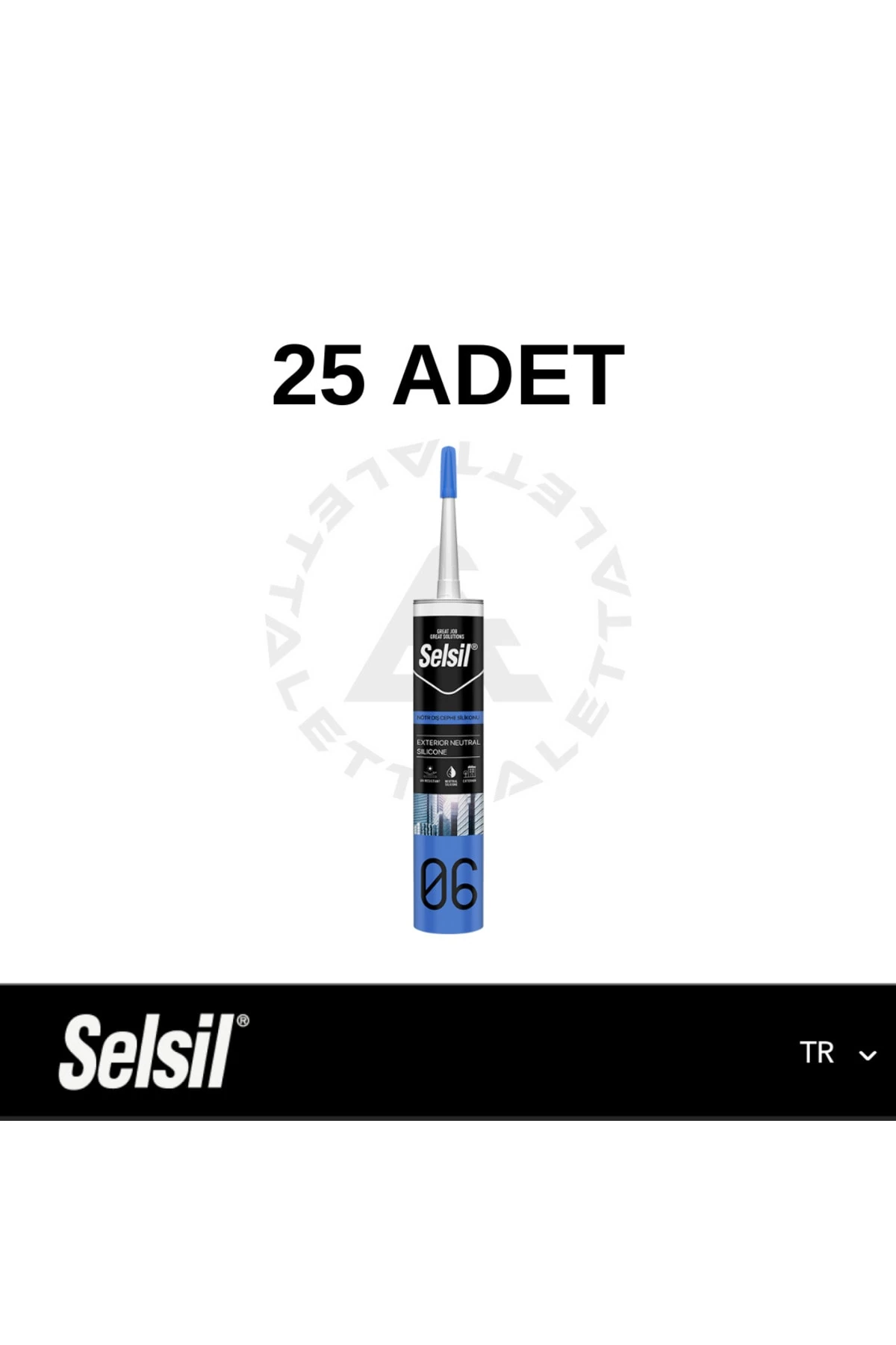 Nötr Dış Cephe Silikonu ŞEFFAF (25ADET)