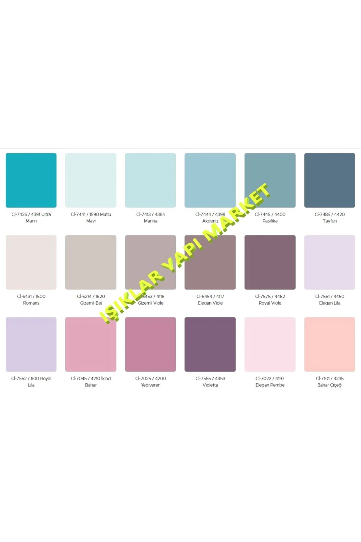 -Elegans-Küf Önleyici-Tam Silinebilir-Anti bakteriyel-İç Cephe Duvar Boyası