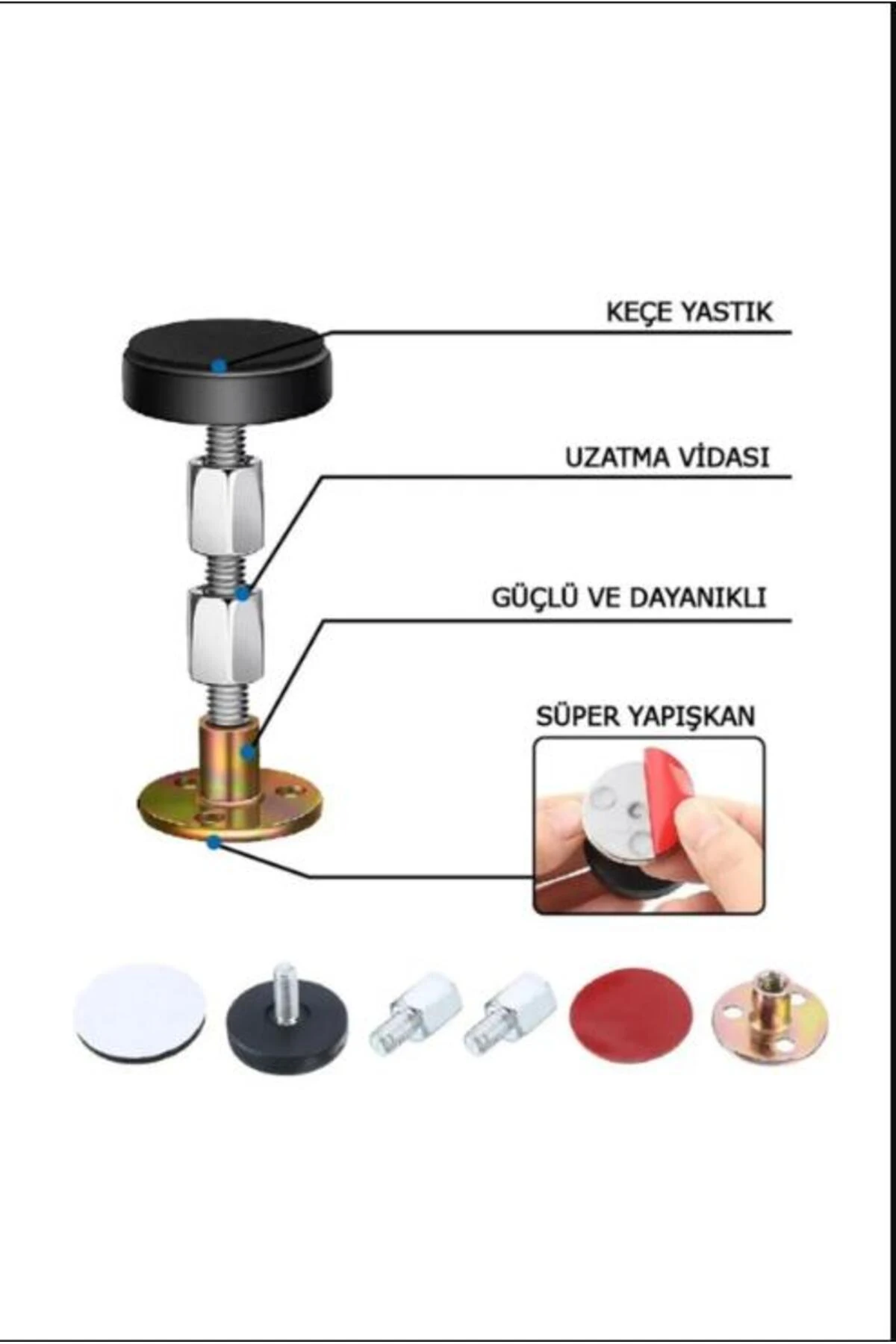Yatak Baza Başlık Sabitleme Aparatı Ses Ve Sallanma Titreşim Önleyici Eşya Sabitleme