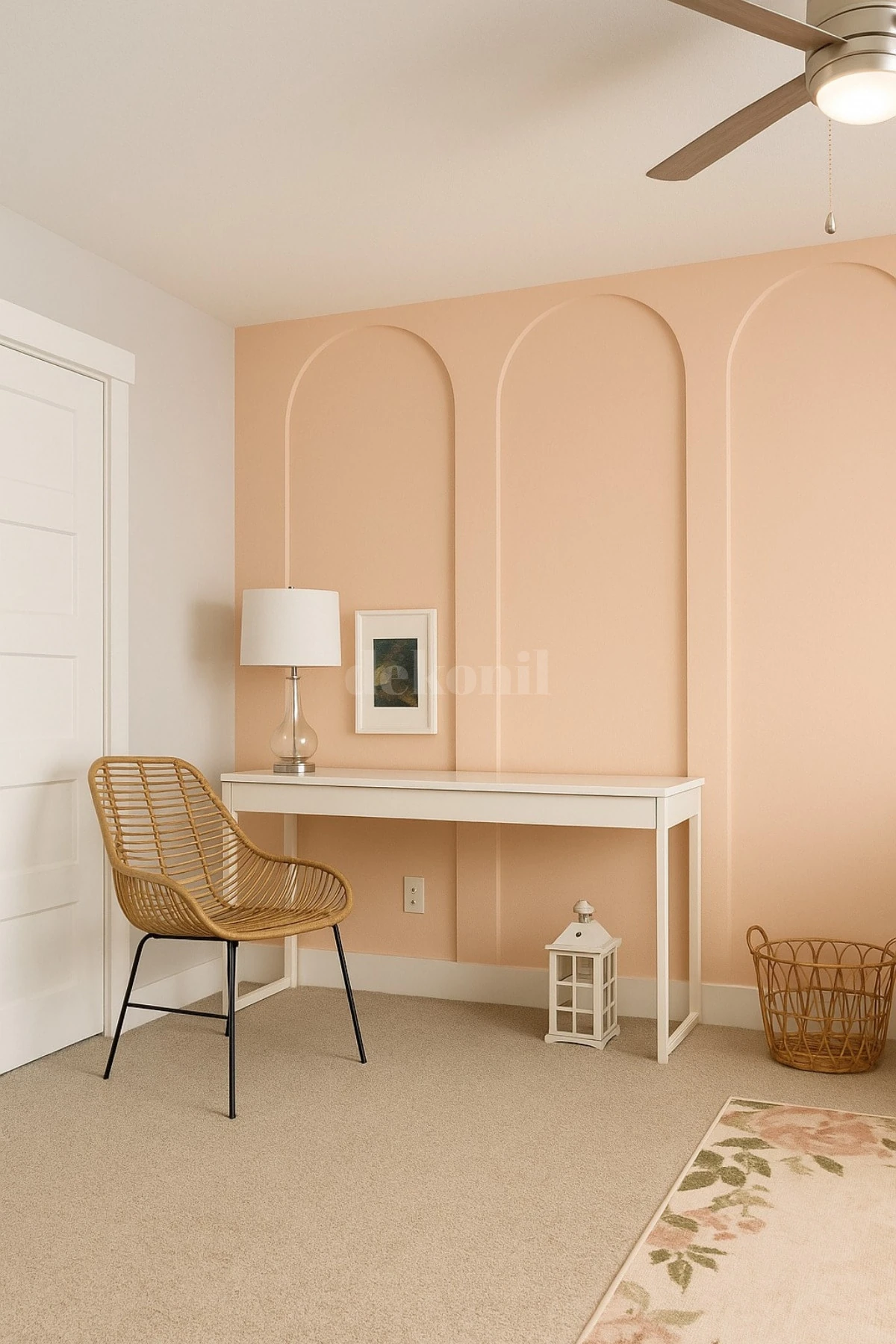 Pinterest Boyanabilir Yarım Oval MDF Kemer Duvar Paneli 54*300 cm (2 Adet)