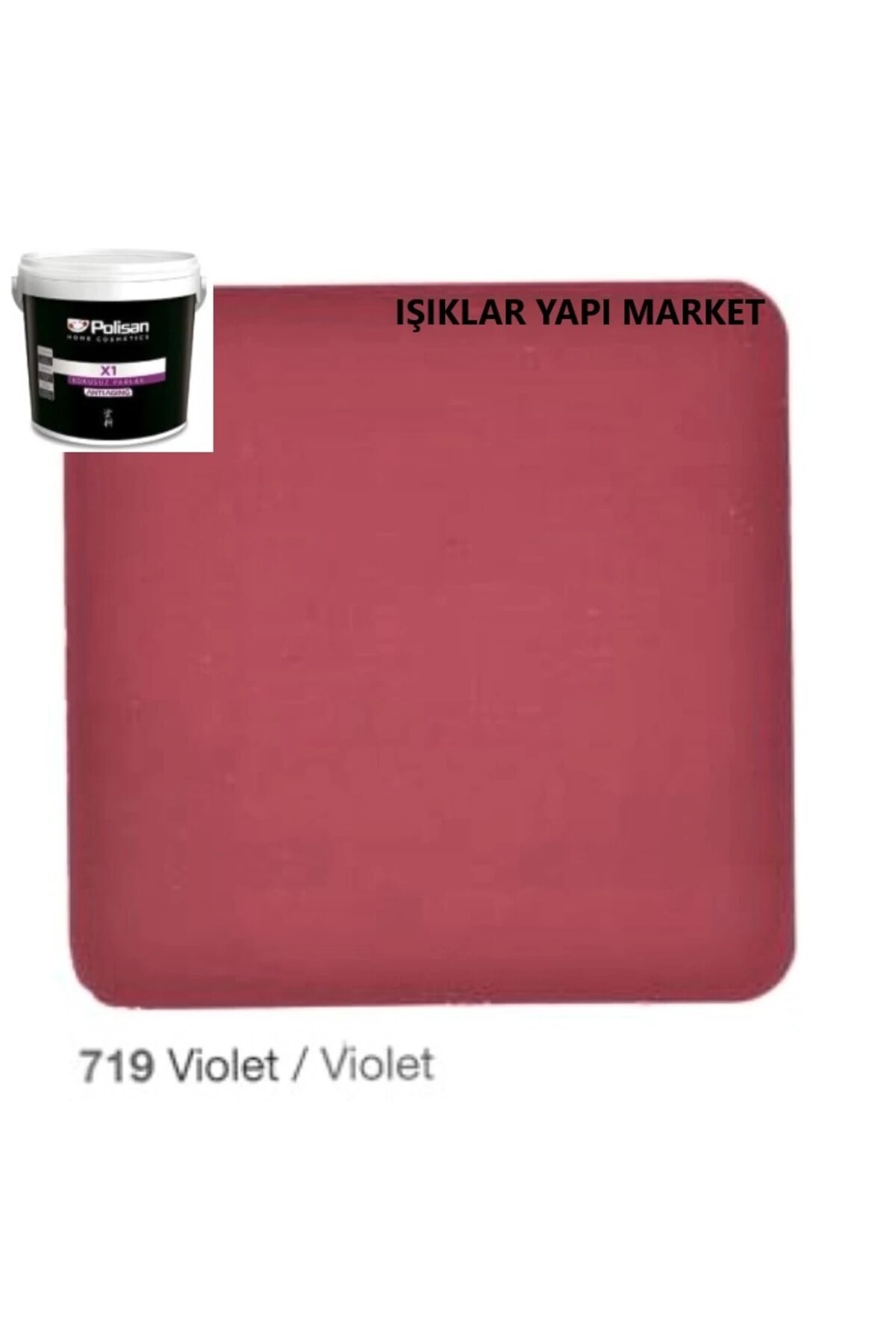 Ahşap&metal Boyası-su Bazlı-x1 Antiaging-kokusuz-parlak -0,70litre(800GR.)-violet