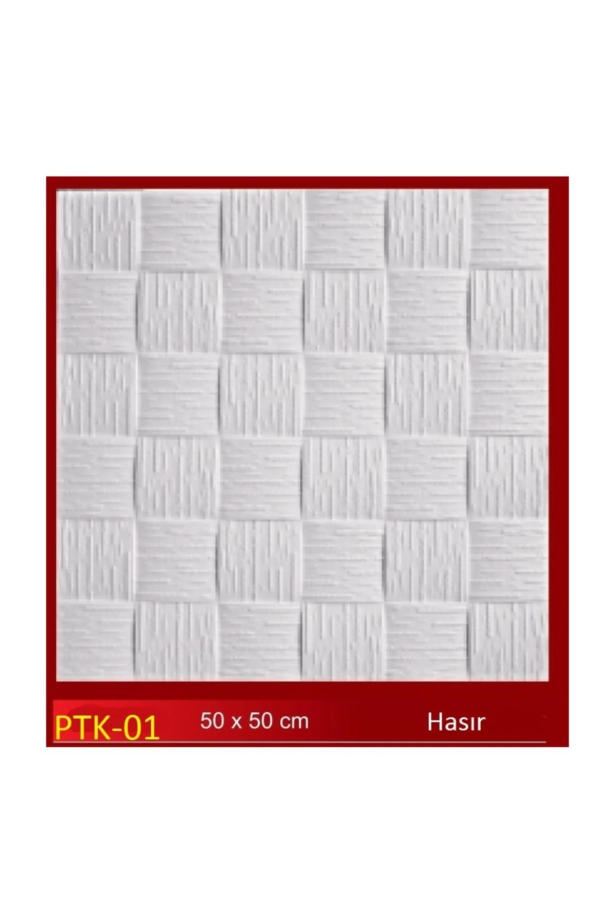 Tavan Kaplama Kartonpiyer Stropiyer 50x50 Ptk-01 Hasır Tavan Kaplama 20 Ad (5m2)