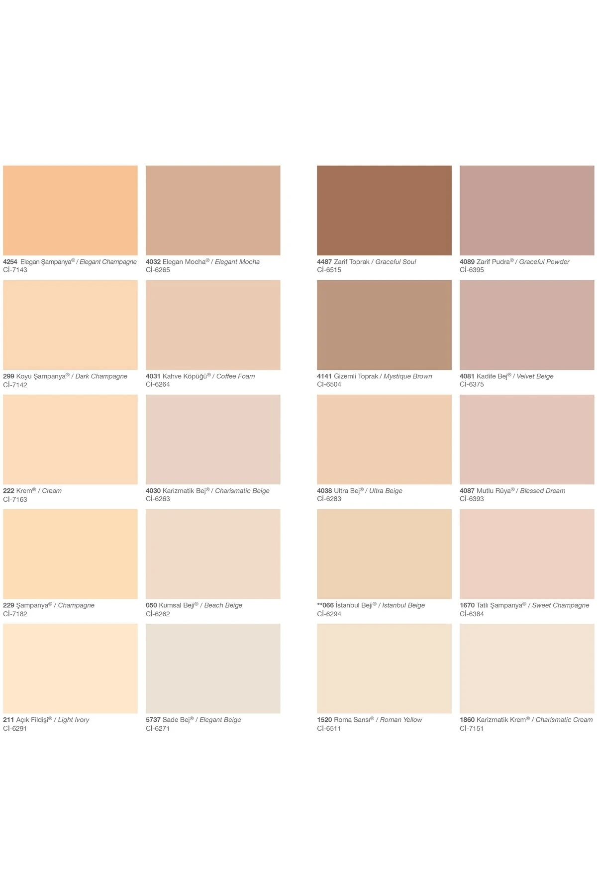 Silikonlu-İç Cephe-Duvar Boyası-Primera Silikonlu Mat-15Litre(24Kg.)-Cİ-6384-Tatlı Şampanya