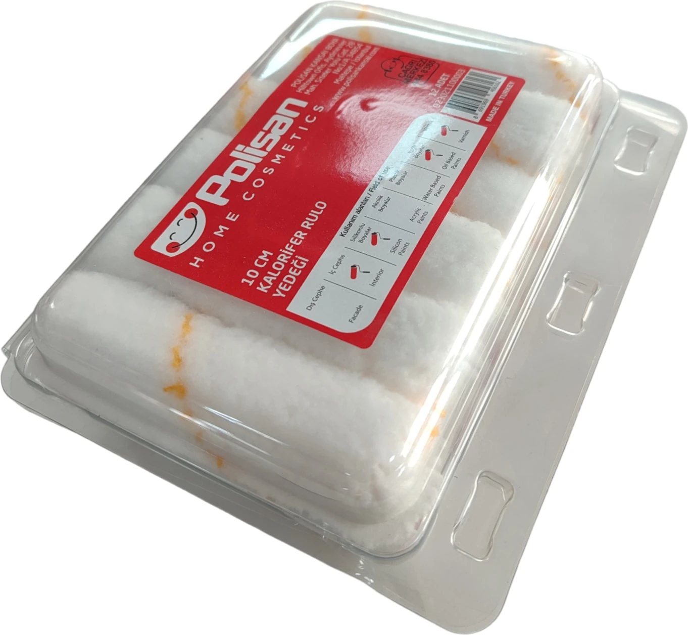 10 cm Kalorifer Rulo Yedeği 12'li