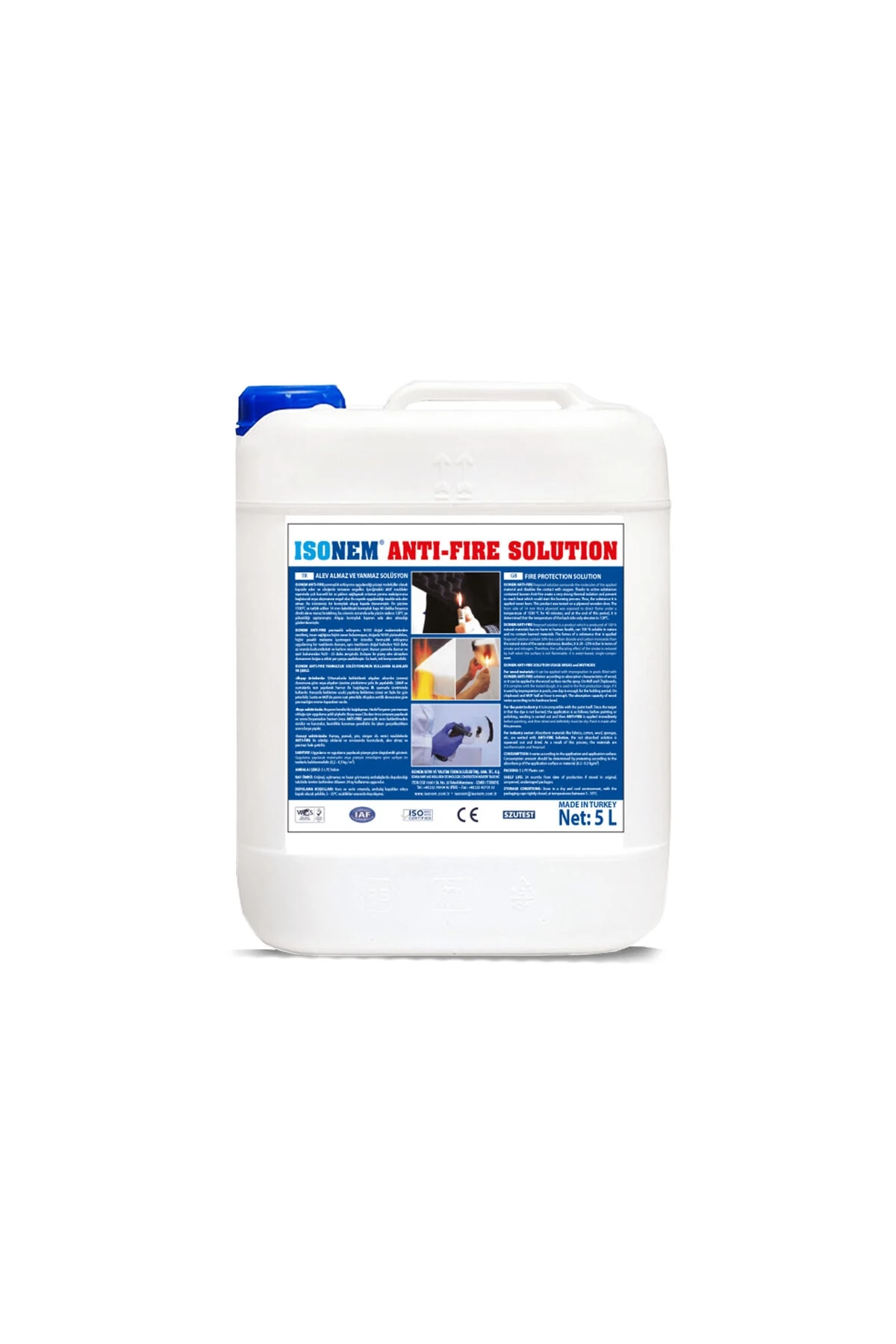 ANTIFIRE SOLUTION Alev Almaz ve Yanmazlık Solüsyonu 1 L