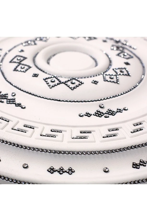 SELÇUKLU DESENLİ STROPİYER TAVAN GÖBEĞİ 60 cm - SİYAH Renk