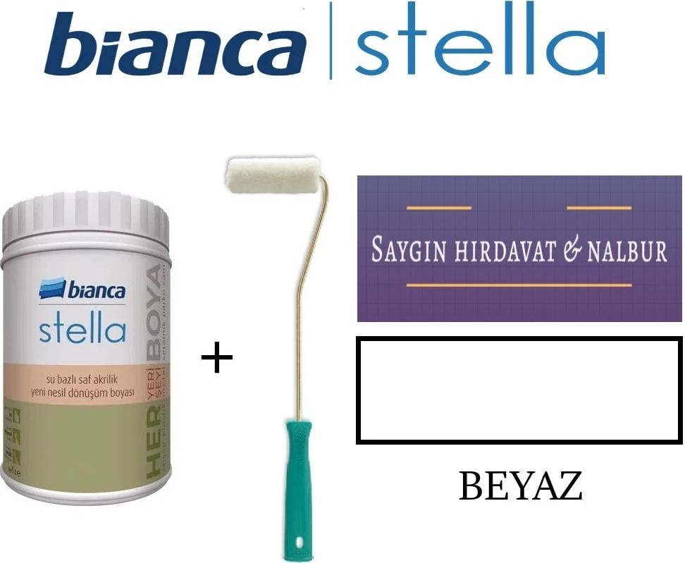 Stella Akrilik Boya + Dekor Kadife Rulo