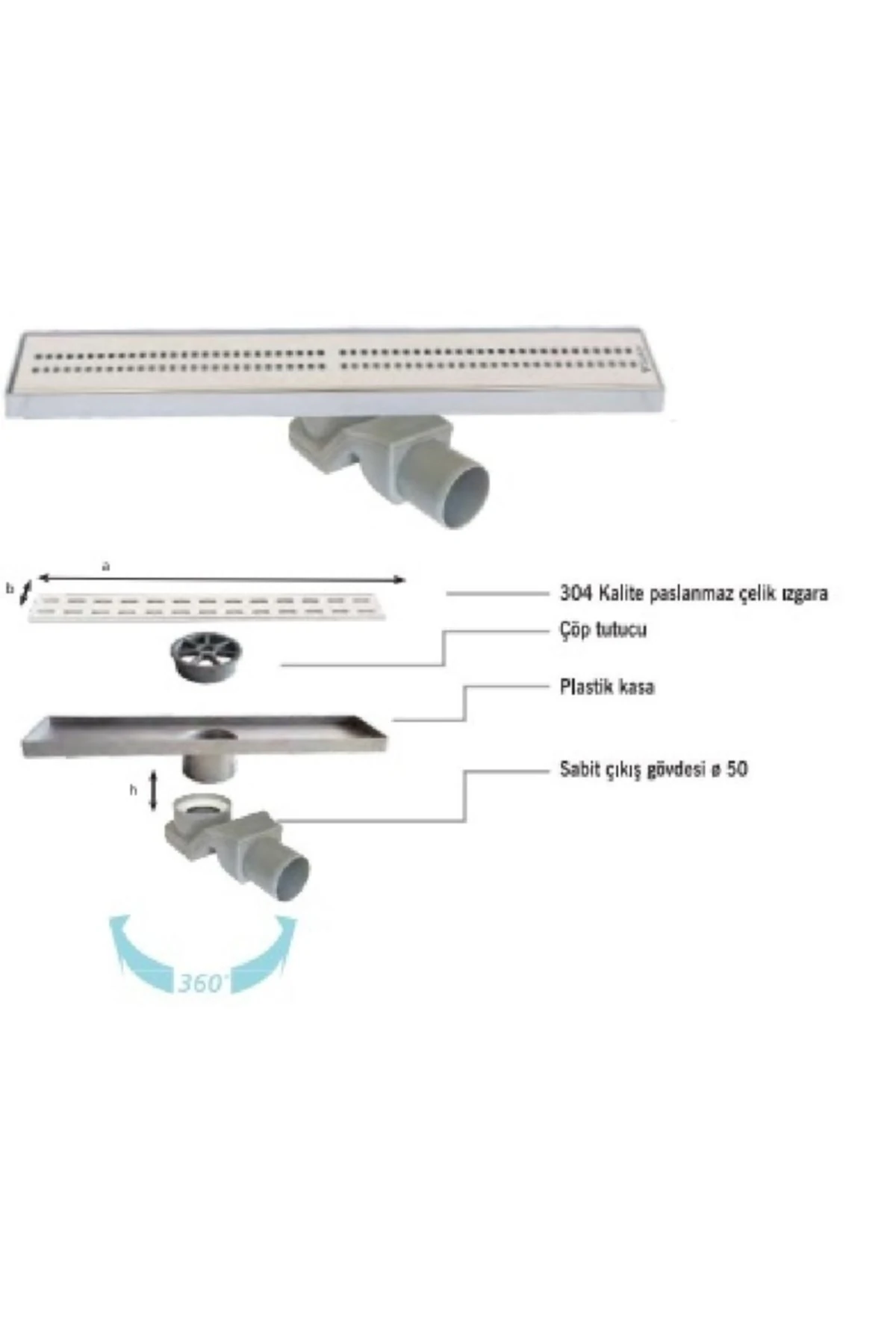 Line 4e 60 Cm Cube Izgaralı Lineer Süzgeç