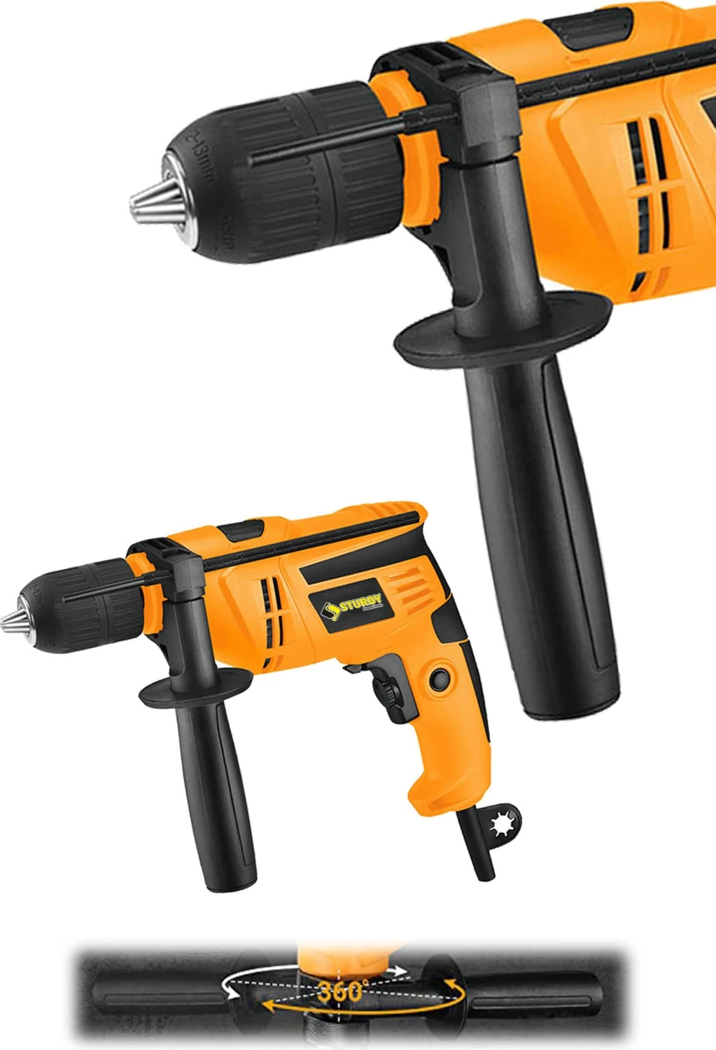 Japon Techno Hummer Drill 3800 V 35.000 Rpm Sjs Metal Sanzıman Rock Serı Darbeli 13 mm Devir Ayarlı Matkap